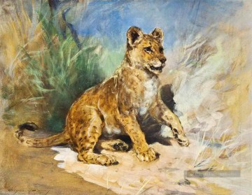  lion - Un lionceau Heywood Hardy
